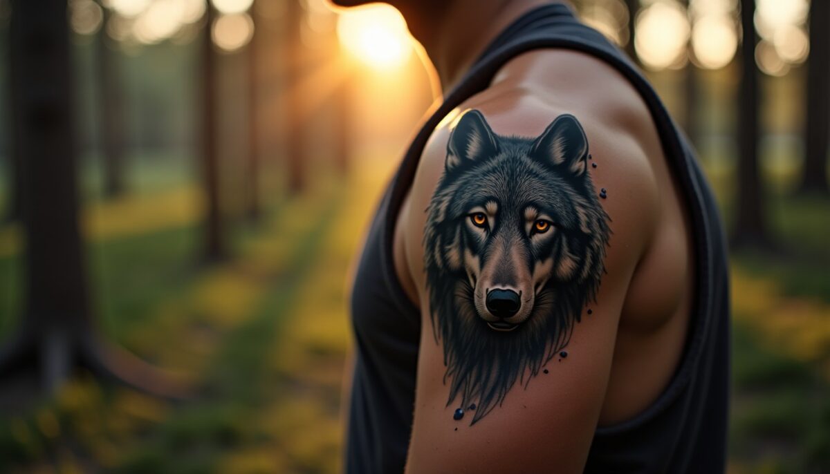 Tatouage loup : entre instinct sauvage et symboles de loyauté profonde
