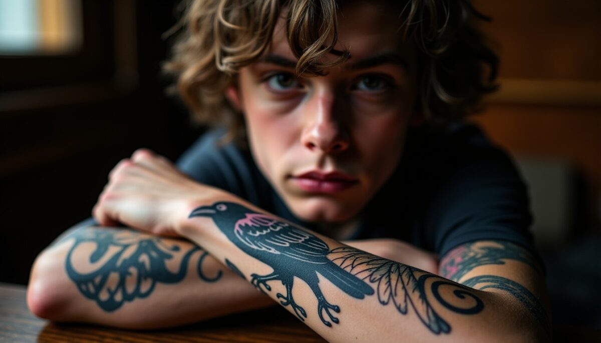 Tatouage corbeau : mystères, symboles et messages cachés révélés