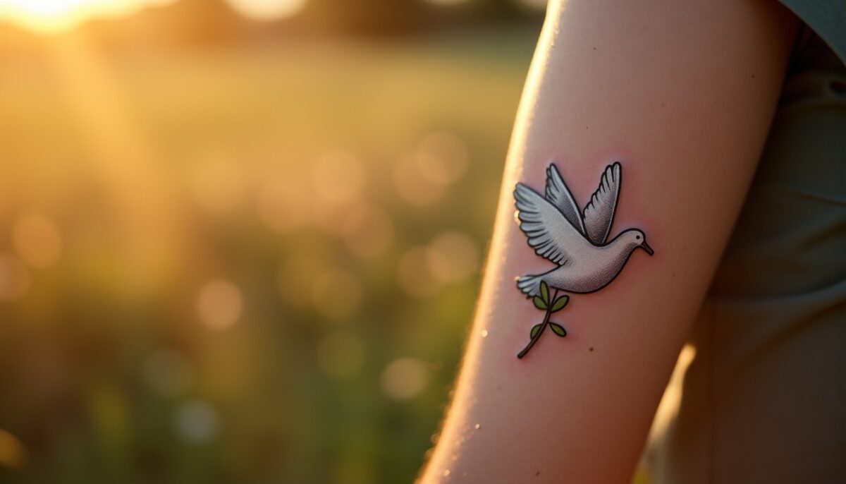 Tatouage de colombe : l'emblème intemporel de paix, d'amour et de renaissance